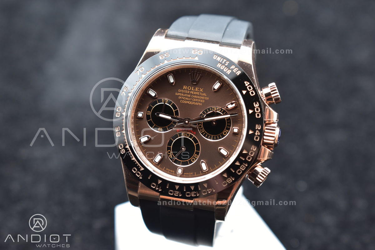 Daytona 116515 BTF 1:1 Best Edition Brown Dial on Oysterflex Rubber Strap SA4130